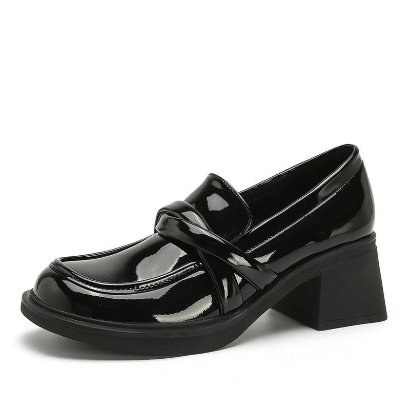 Women's Retro British Thick Bottom Slip-on