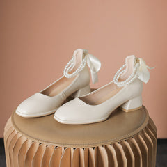 Women's Soft Square Toe Chunky Mary Jane