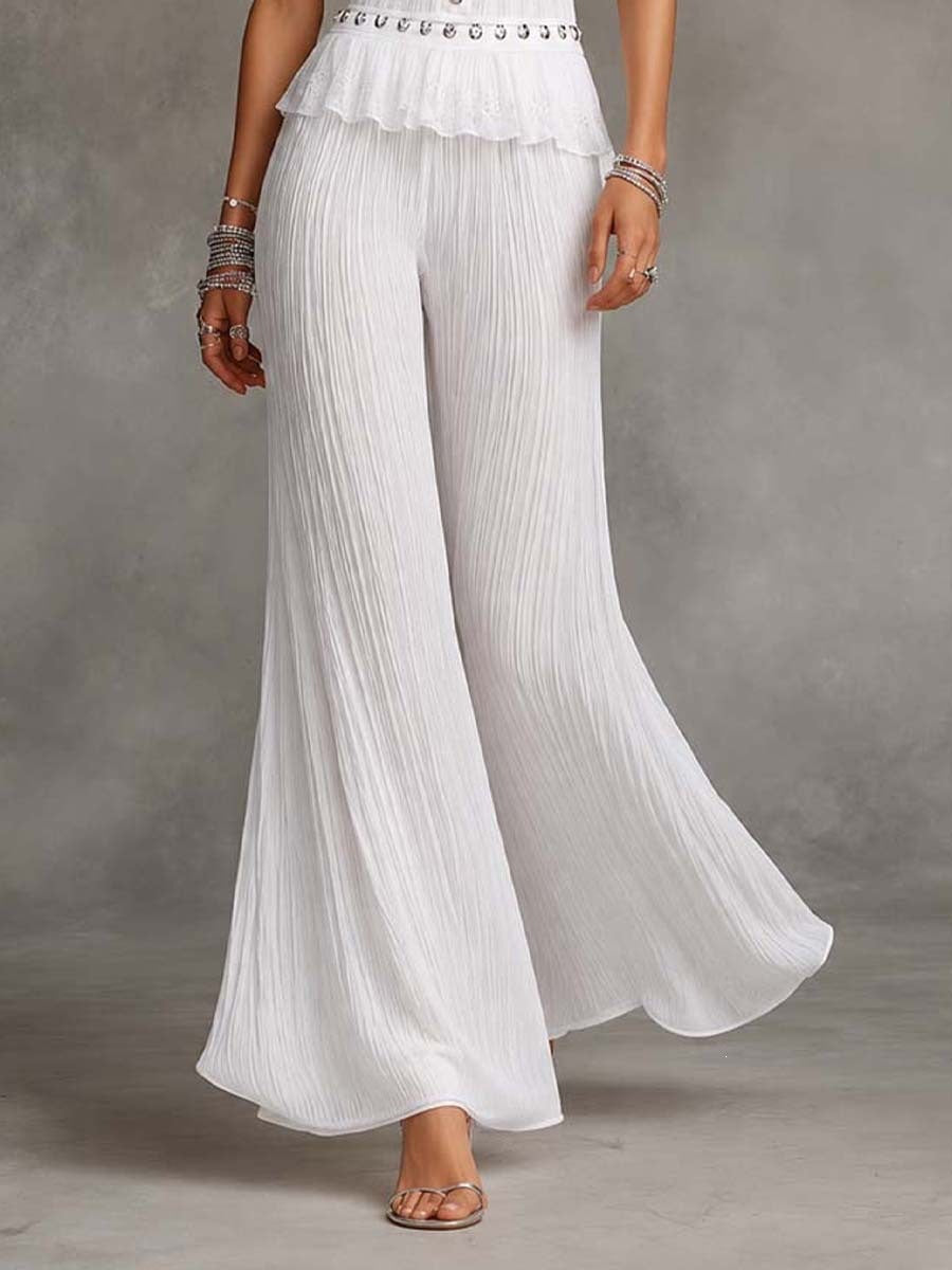 Ruffled Slim Vest Stitching Suit