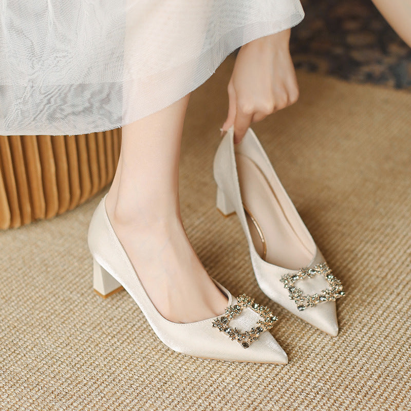 Women's Toe Not Tired Feet Satin High