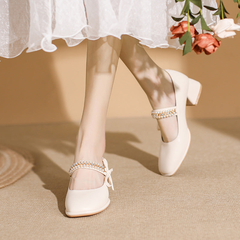 Women's Jane Pearl Velcro Square Toe With