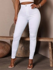 Stretch Feet Pants Eaby High Elasticity Pencil Trousers