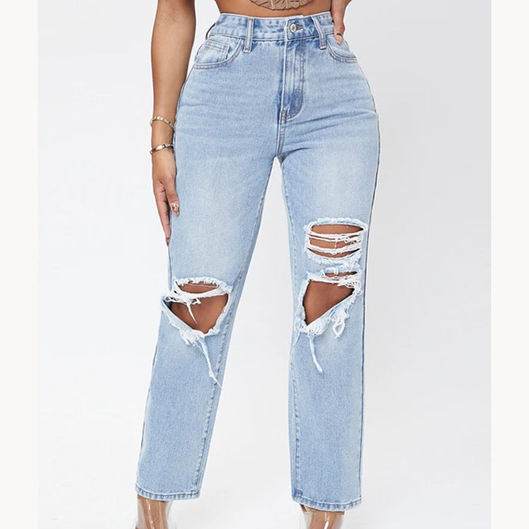 Vervet by Flying Monkey StOut Full Size Distressed Cropped Jeans