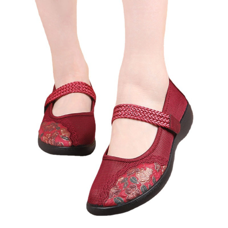 Women's Cloth Single Mesh Surface Flat Mother