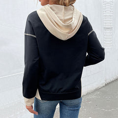 Long Sleeve Color Matching Sweater