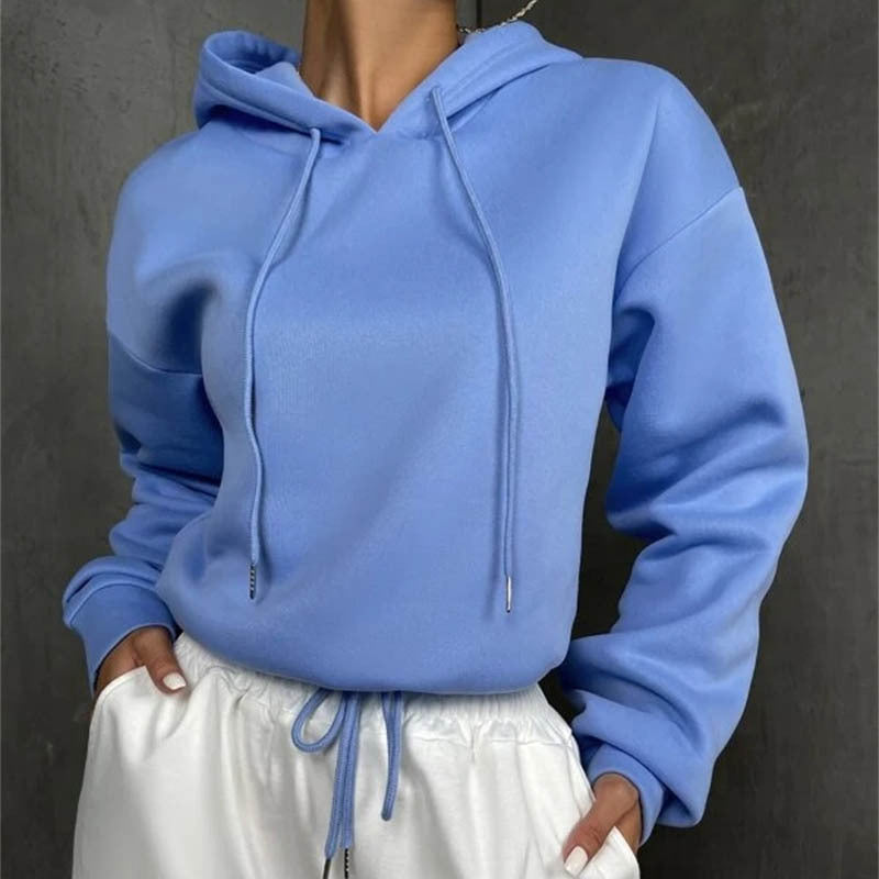 Pullover Sweater Top Hooded Loose Sweater