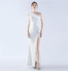 Handwerk Perlen Plus Straußenfeder Jahrestagung Zeremonie Hochzeit Abendkleid Winter