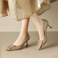 Trendy Casual Women's Stiletto Spring Authentic Heels