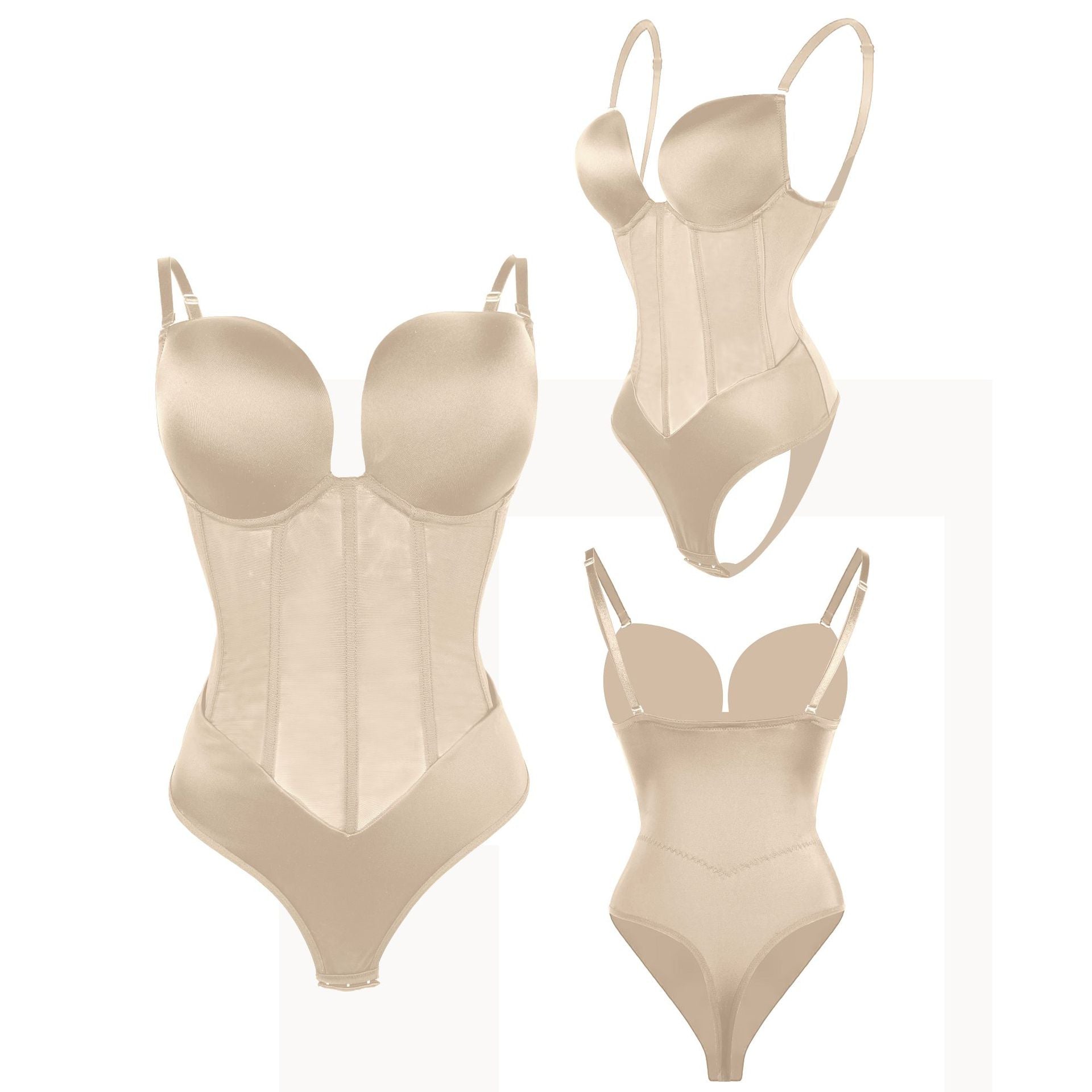 Träger Siamesisches Body Shaping Top Bauch Kontrahierendes Korsett Rückenfrei Body Shape Bodybuilding BH Strumpfhose Shaper