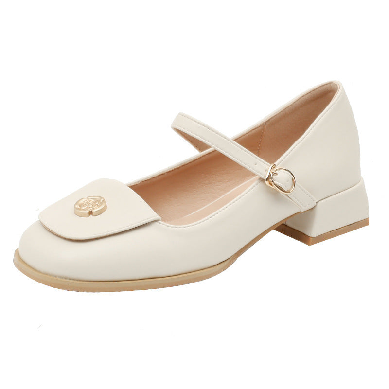 Women's French Low Mary Jane Large Size