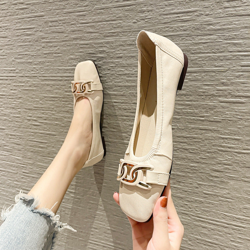 Women's Size Low-cut Flat Fat Feet Wide