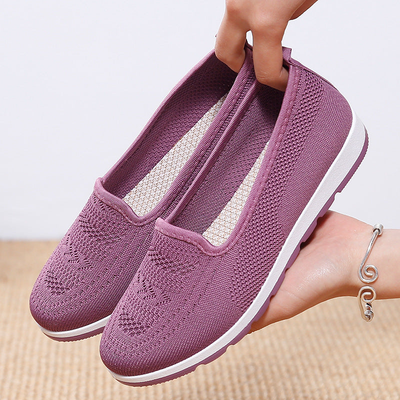 Damen Slip-on Old Beijing Cloth Soft Bottom