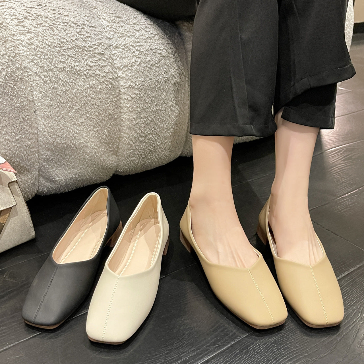 Women's Spring Low Maternity Slip-on Soft Bottom