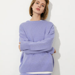 Russian Sweater Round Neck Pullover Loose Sweater