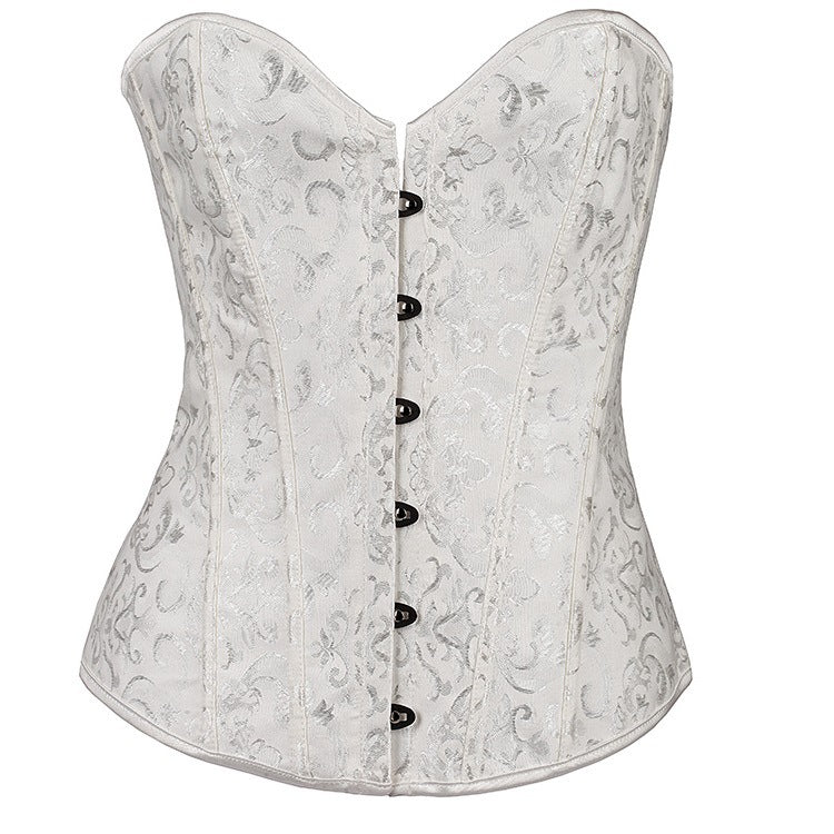 Non-Lace Jacquard Fabric Corset Send Court Body Shaping Vest Sources