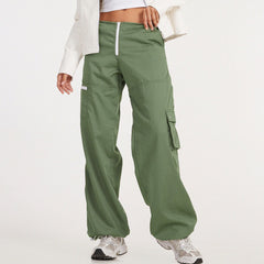 Overalls Multi-Pocket Wide-Leg Pants