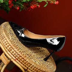 Women's Pointed High Patent Stilettos Genuine