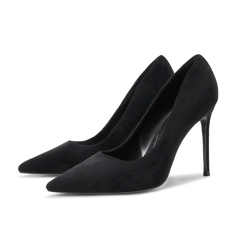 Schwarze High Heels mit vielseitigem Stilettoabsatz für Damen