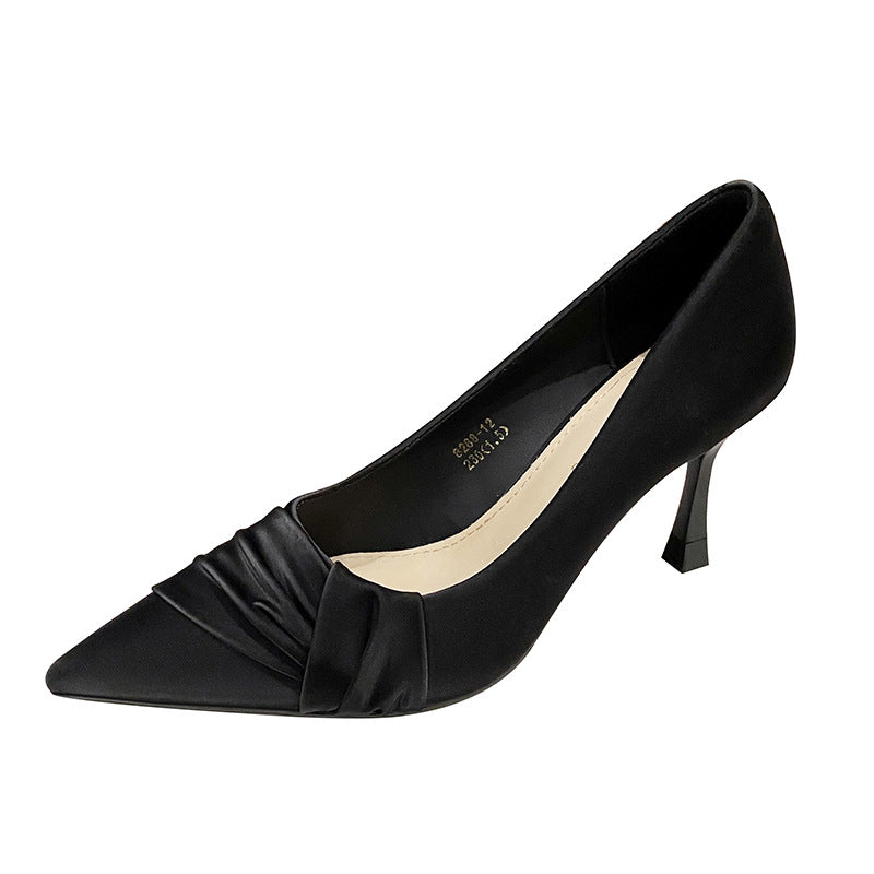 Escarpins à talons aiguilles hauts et bout pointu pour femme