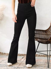 Slim Fit Stretch Flared Pants Jeans Jeans