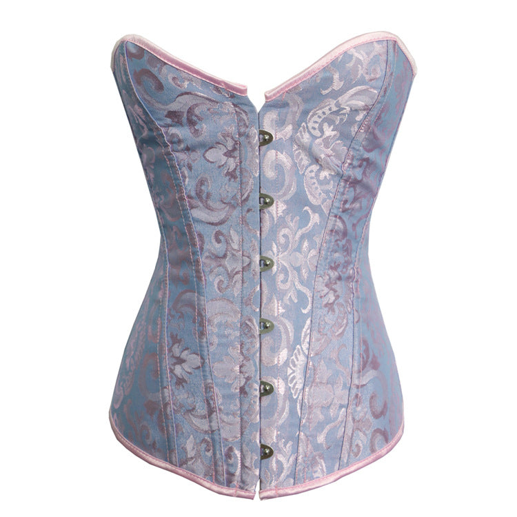 Non-Lace Jacquard Fabric Corset Send Court Body Shaping Vest Sources