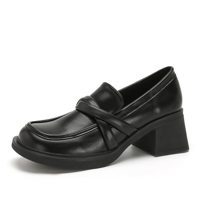 Women's Retro British Thick Bottom Slip-on