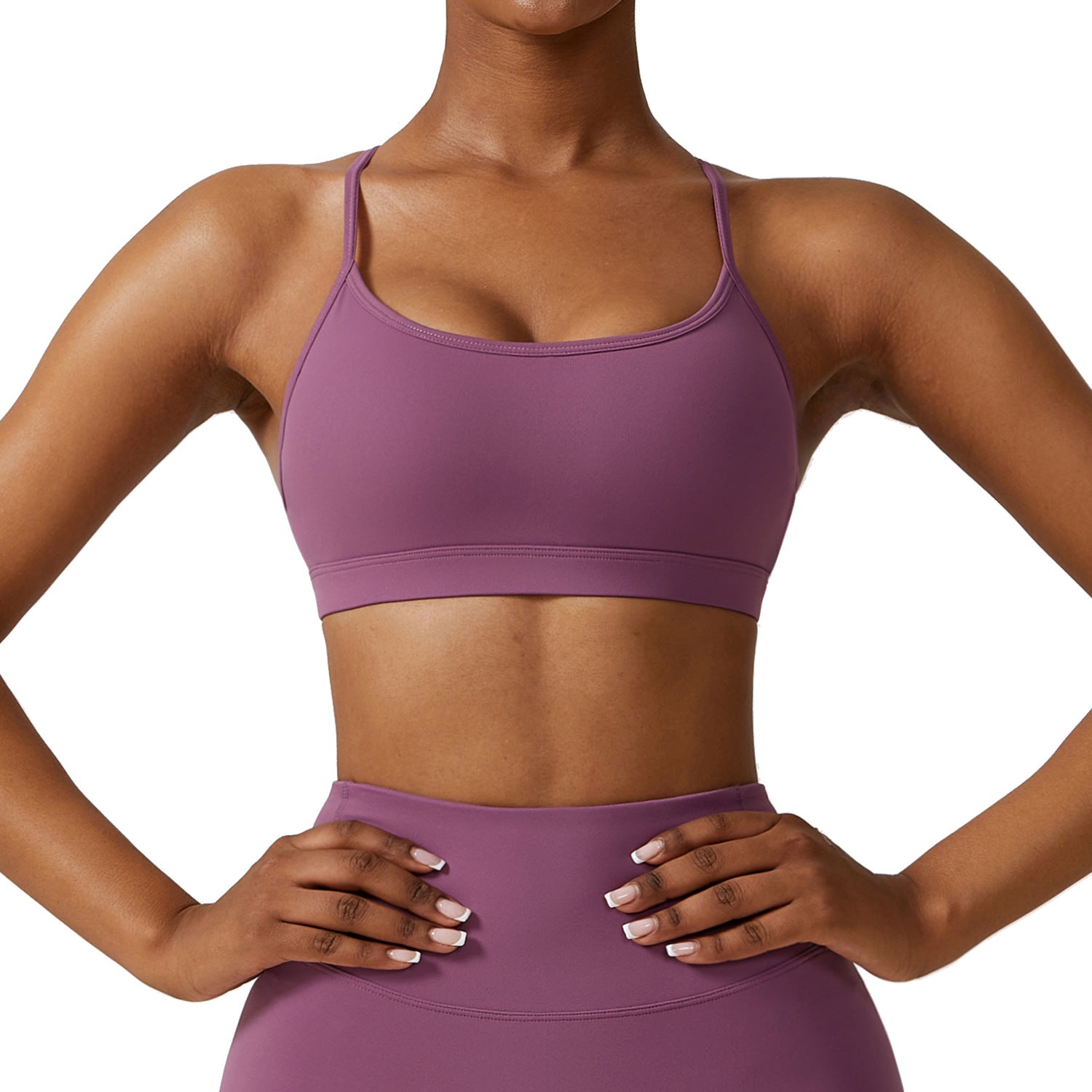 Sling Schöner Rücken Fitness Yoga Wear Outdoor Running Yoga BH Nacktes Gefühl Schnelltrocknende Sportunterwäsche