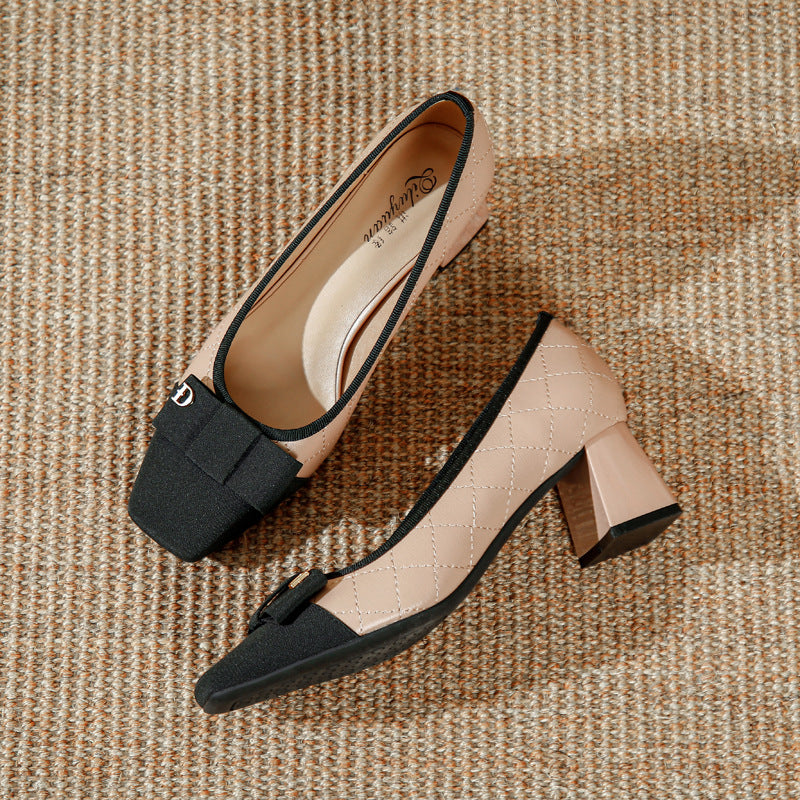 Women's Assorted Colors Retro Square Toe