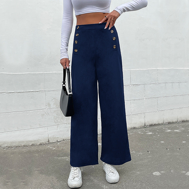 Hose Slim Fit Einfarbig Freizeithose