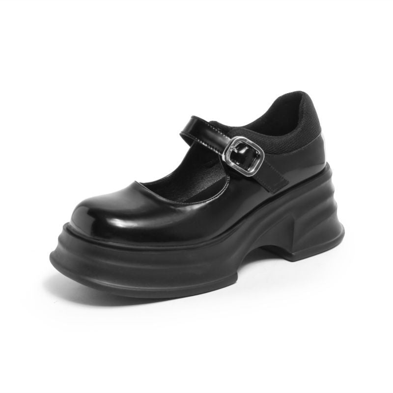 Women's Spring College Style Strap Buckle High