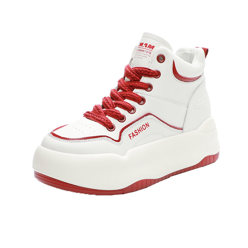 Women's Elevator Platform High Top White