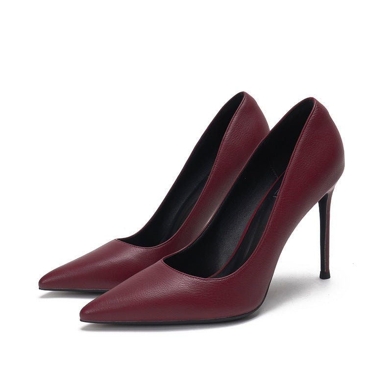 Talons hauts pointus et souples pour femmes, élégants et charmants