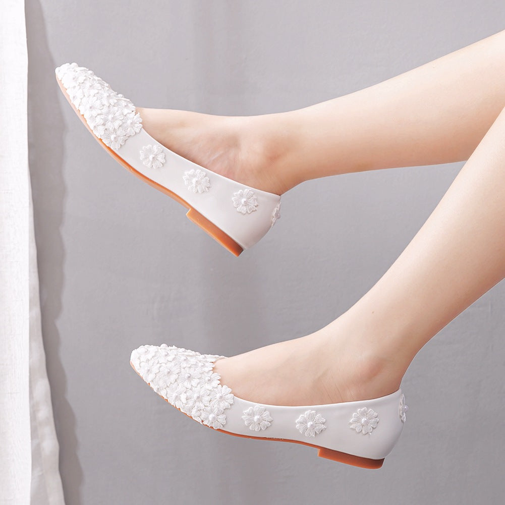 Women's Pointed Toe Spring Low-cut Slip-on