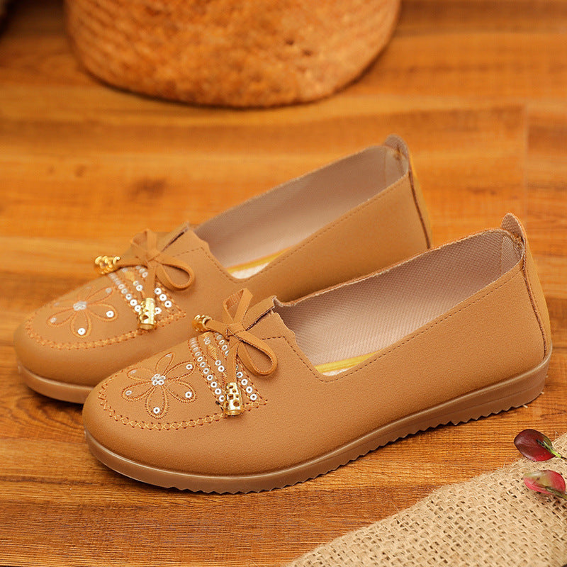 Women's Tendon Sole Mother Spring Slip-on Old