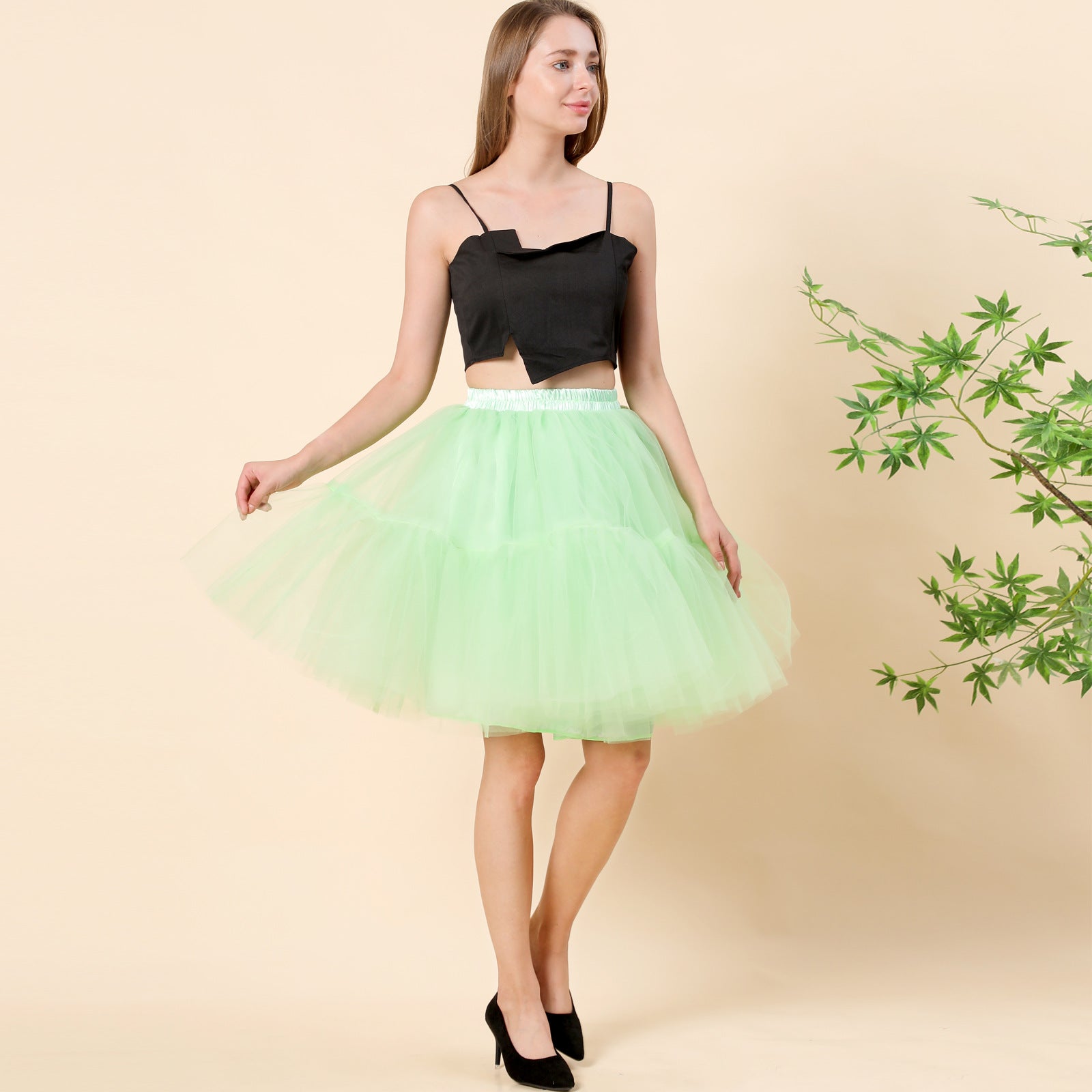 Super Flauschigen Pettiskirt Tüll Rock Multi Layer Grazy Mit Großen Saum Rock Tutu Rock Brautjungfer Nylon