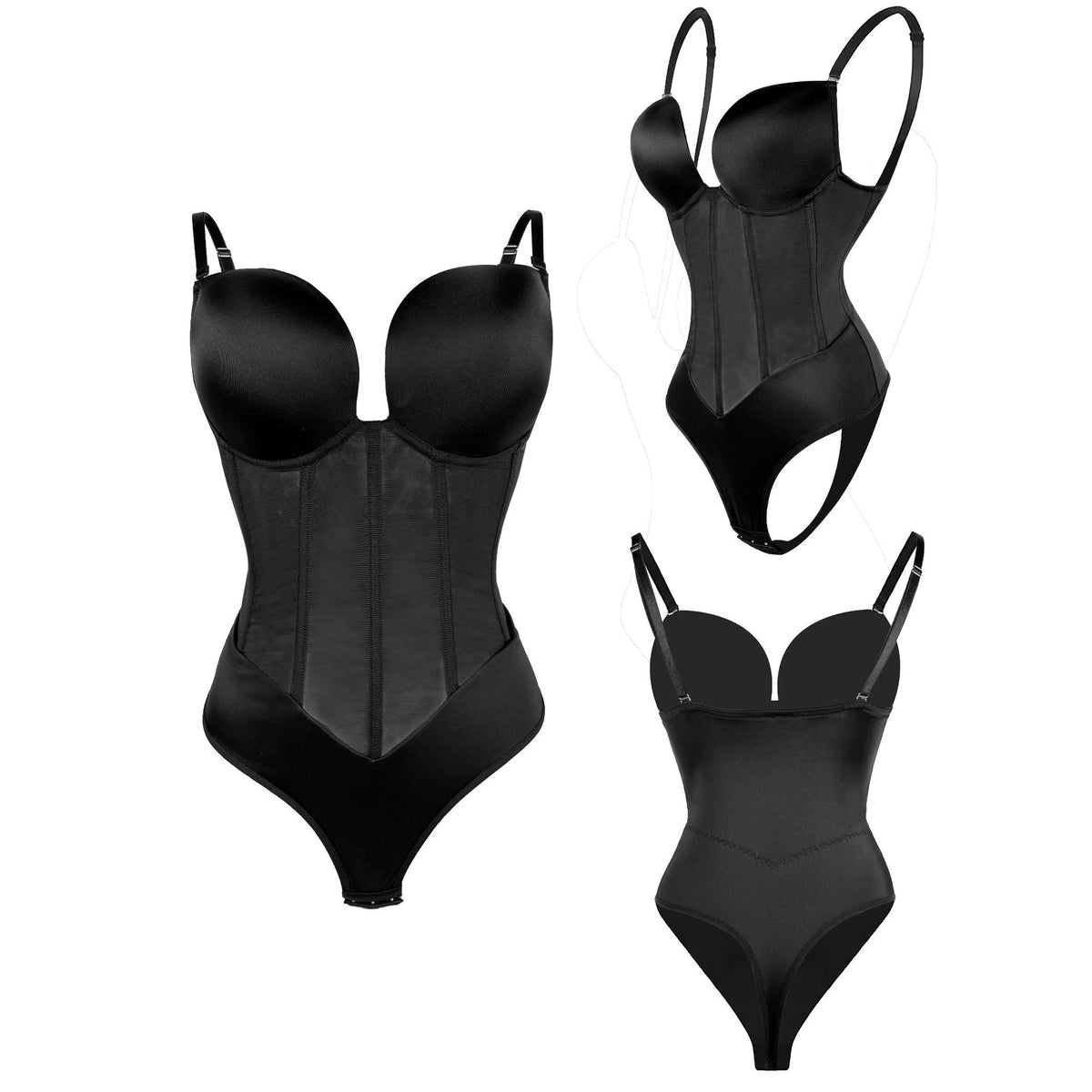 Träger Siamesisches Body Shaping Top Bauch Kontrahierendes Korsett Rückenfrei Body Shape Bodybuilding BH Strumpfhose Shaper