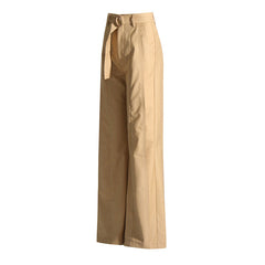 Belt Accessories Solid Color All Matching High Waist Slimming Draping Effect Casual Work Pant