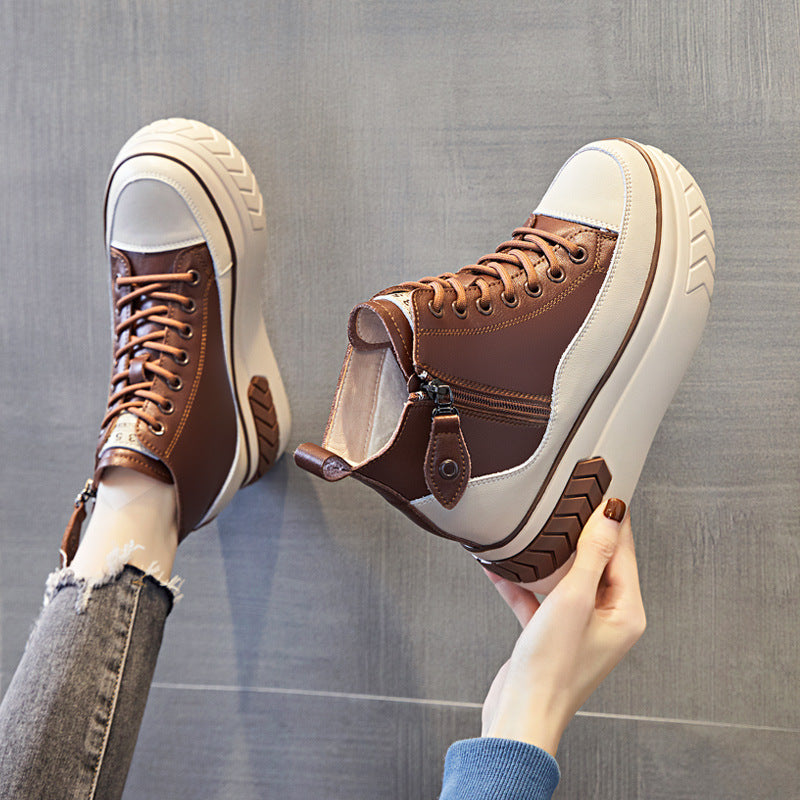 Women's Winter Platform Fleece-lined Height Increasing Insole