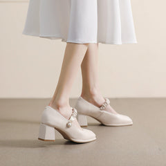 Women's Style Vintage Mary Jane Spring Korean Simple