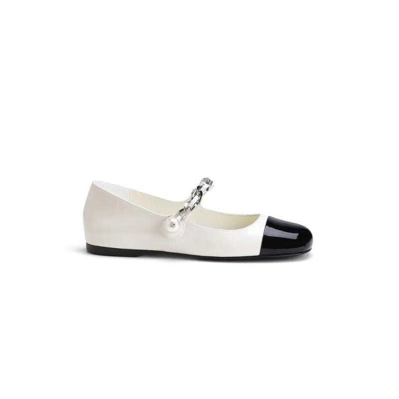 Damen Mary Jane Sommer Kleine Farblich passende Wort
