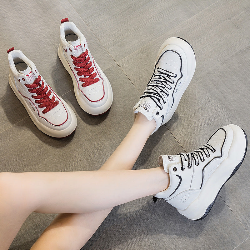 Women's Elevator Platform High Top White