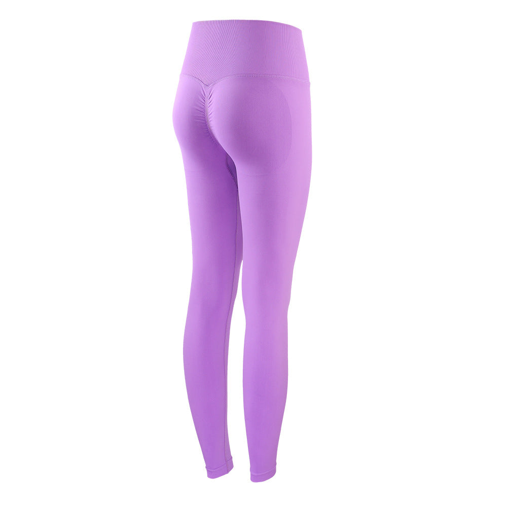 Fitness Pants Peach Nude Feel High Waist Hip Lift Skinny Workout Pants Seamless Yoga Pants