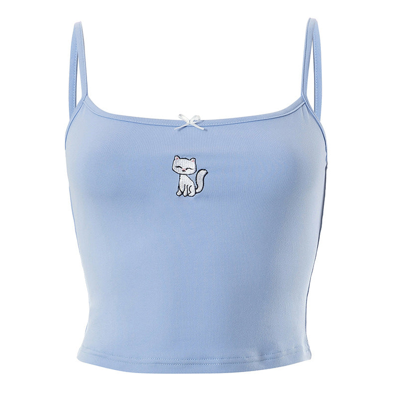 Simple Solid Color Printed Top Bow Decoration