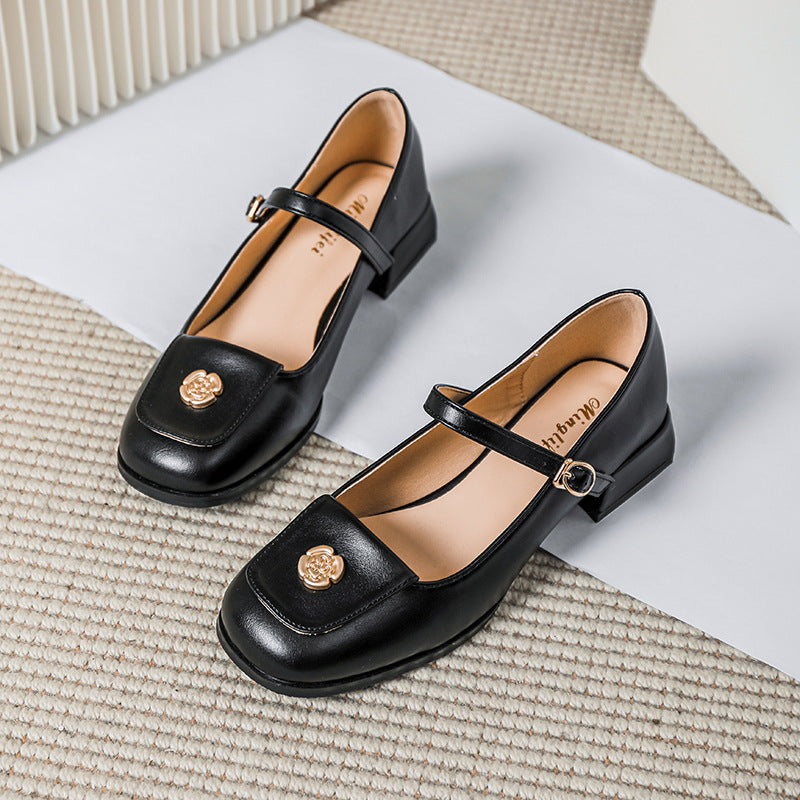 Women's French Low Mary Jane Large Size