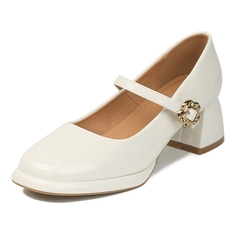Women's Vintage Mary Jane French Shallow Mouth