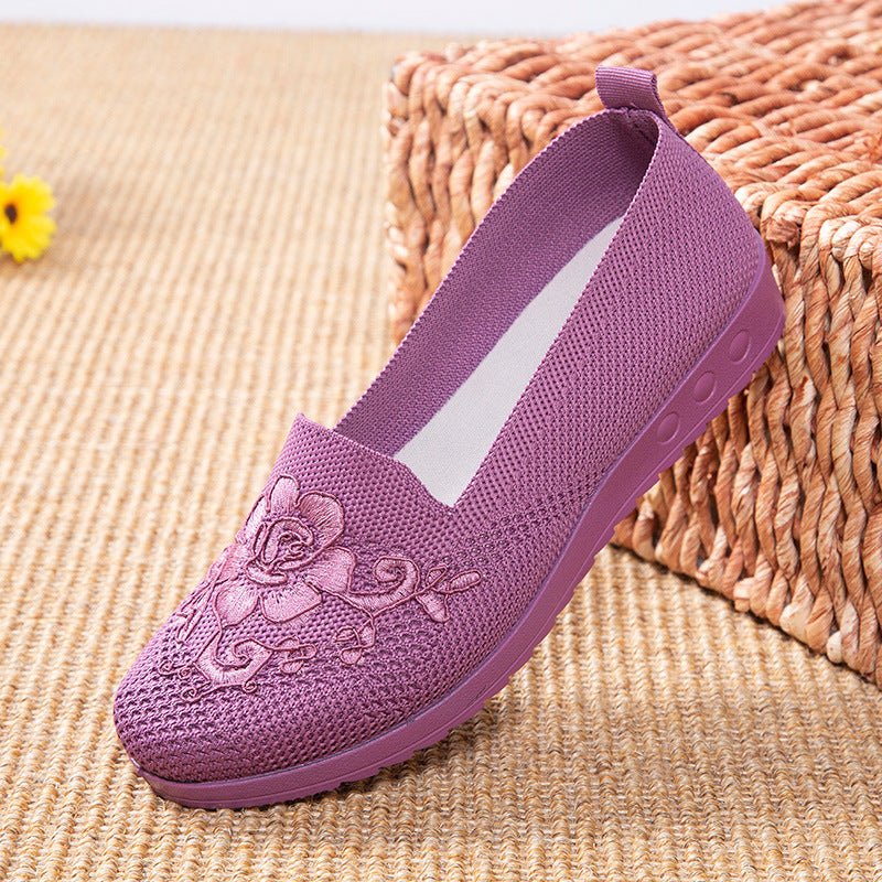 Women's Old Beijing Craft Net Low-cut Comfortable