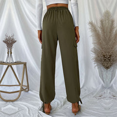 Trousers Solid Color Casual Pants