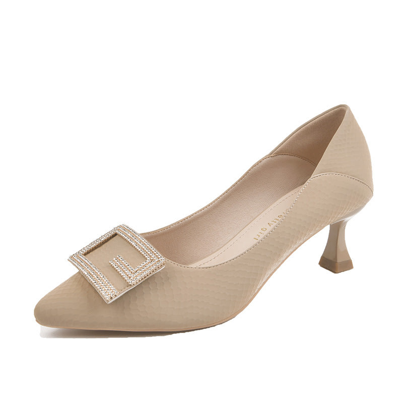 Escarpins souples pour femme, pieds larges