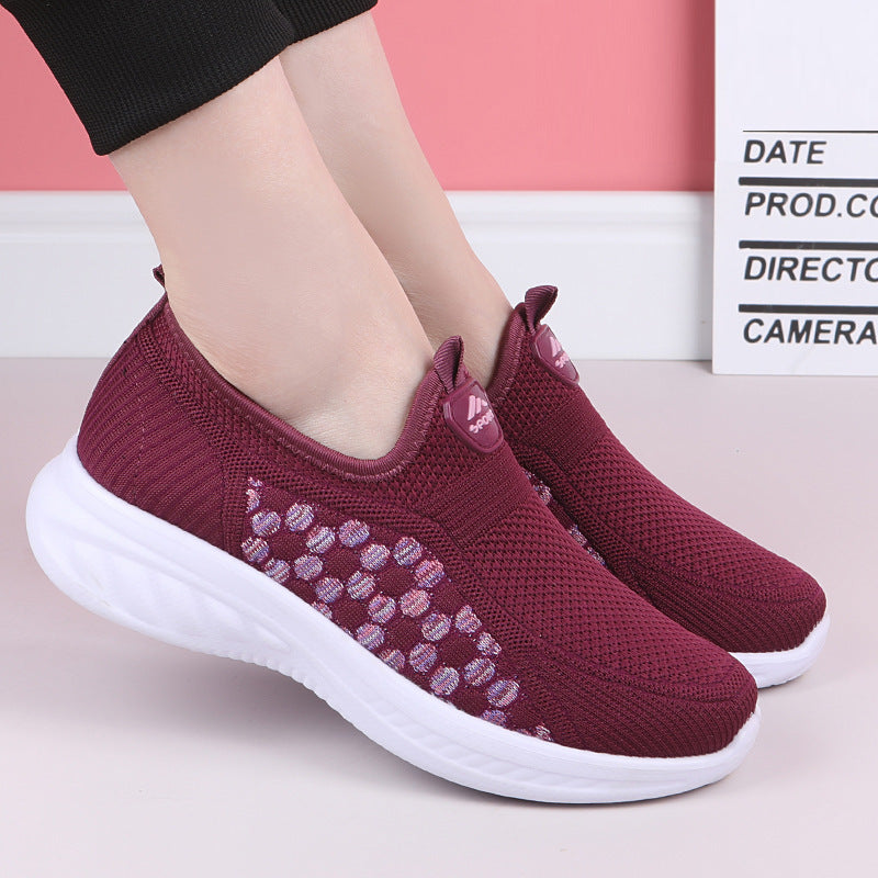 Charming Women's Beijing Cloth Breathable Slip-on