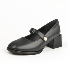 Women's Spring Mary Jane Retro Chunky Fat